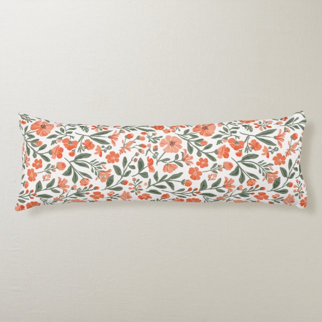 Whispering blossoms of grace body pillow (Front)