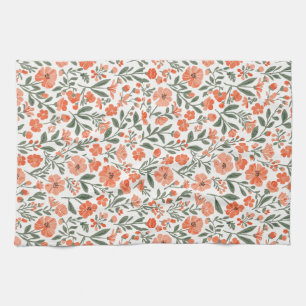 Whispering blossoms of grace kitchen towel