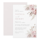 Whispering Blush Garden Wedding Invitation