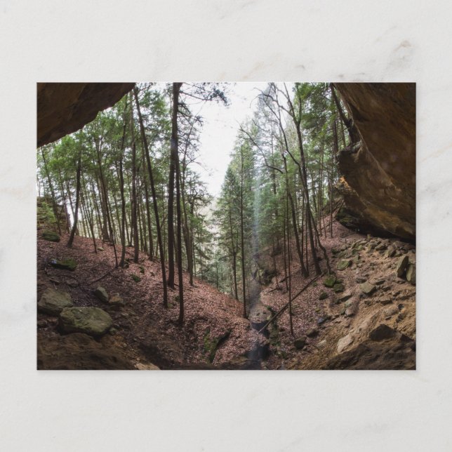 Whispering Cave, Hocking Hills SP, Ohio Postcard (Front)