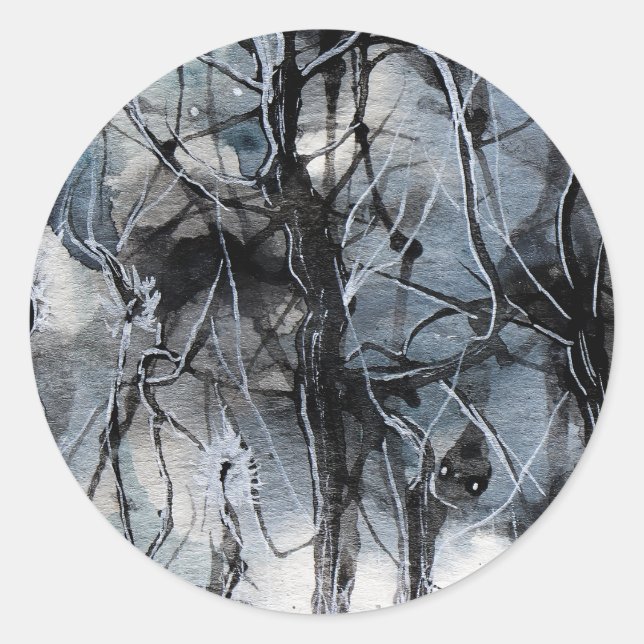 Whispering Classic Round Sticker (Front)