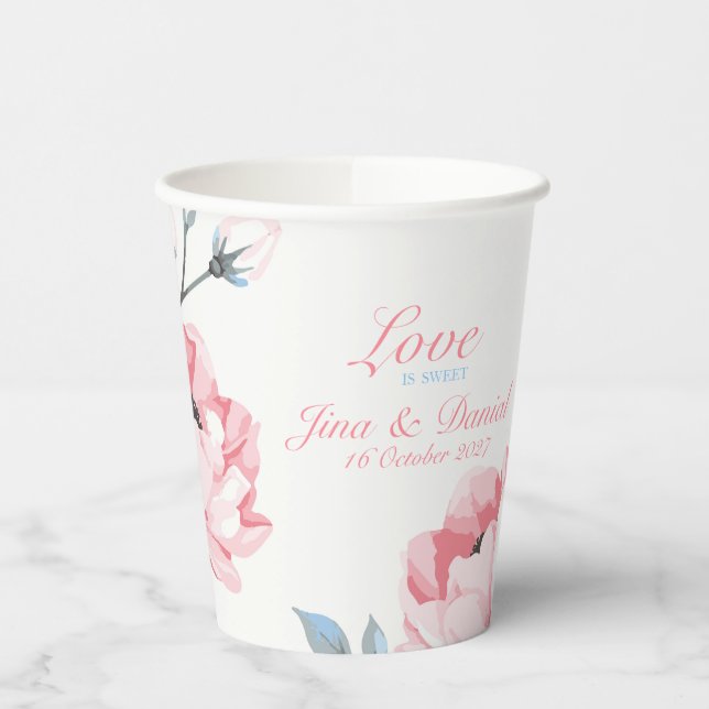 Whispering Garden Paper Cups (Left)