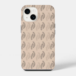 Whispering leaves cream phone case