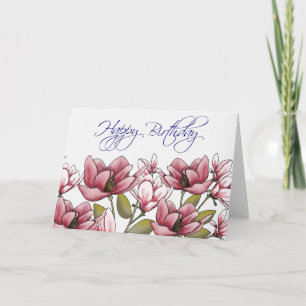 Whispering Magnolia Birthday Card