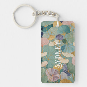 Whispering Pastel Gingko Keychain