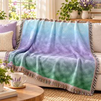 Whispering Pastel Vale Throw Blanket