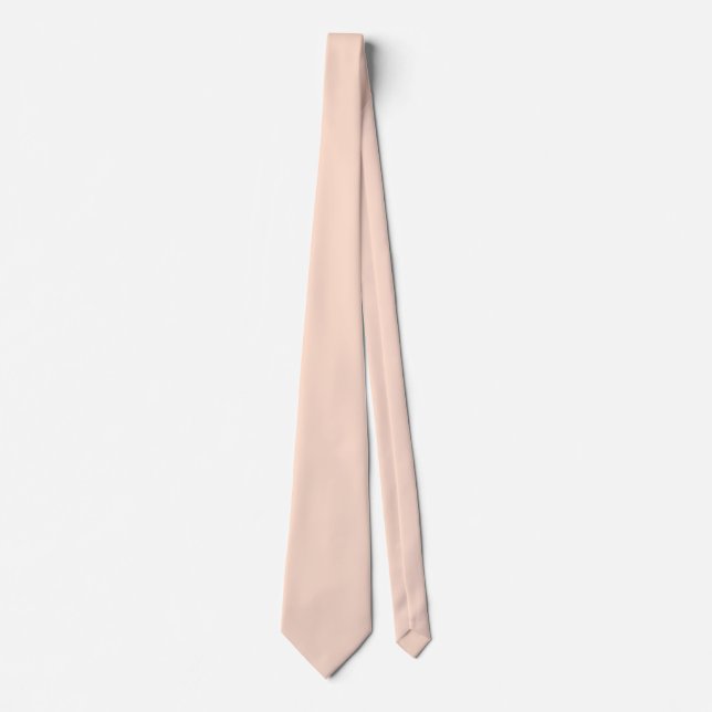 Whispering Peach Solid Colour Tie (Front)