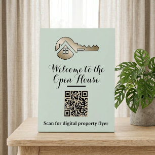 Whispering Sage Gold Key Real Estate Pedestal Sign
