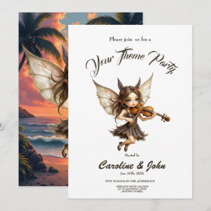 Whispering Strings of the Sunset Fairy. Invitation