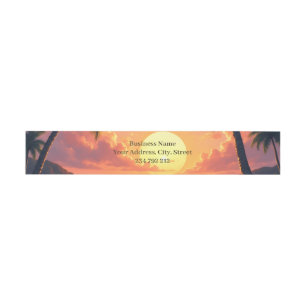 Whispering Strings of the Sunset Fairy. Invitation Belly Band