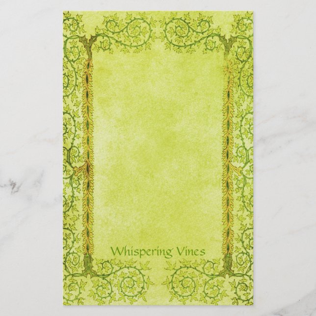 Whispering Vines - Medieval Stationery (Front)