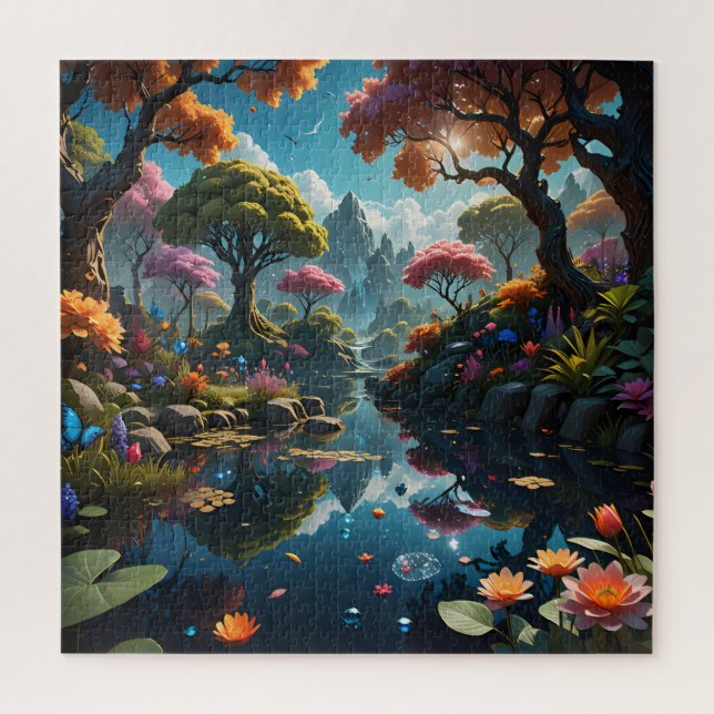 Whispering Waterscape Jigsaw Puzzle (Vertical)