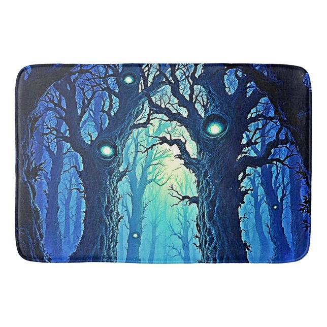 Whispering Woods Dark Fantasy Bath Mat (Front)