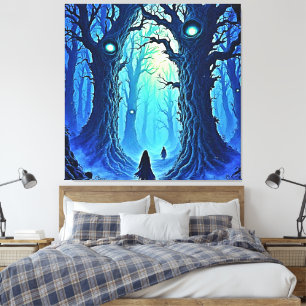 Whispering Woods Dark Fantasy Canvas Print