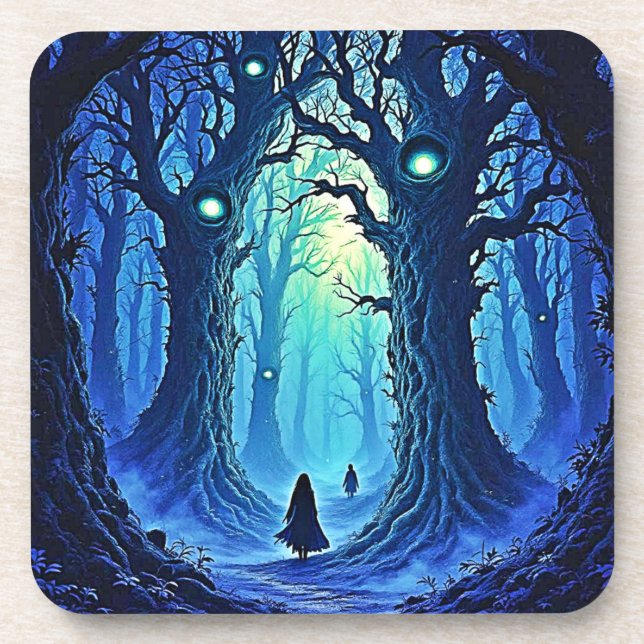 Whispering Woods Dark Fantasy Coaster (Front)