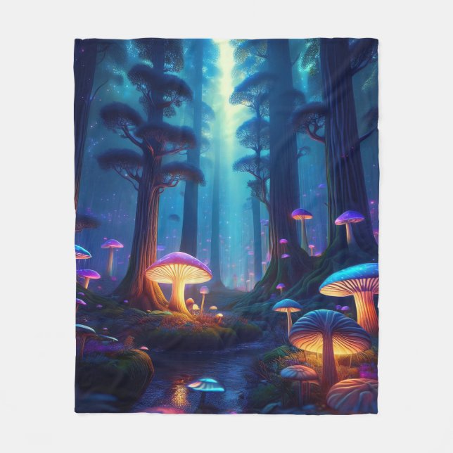 Whispering Woods Fleece Blanket (Front)