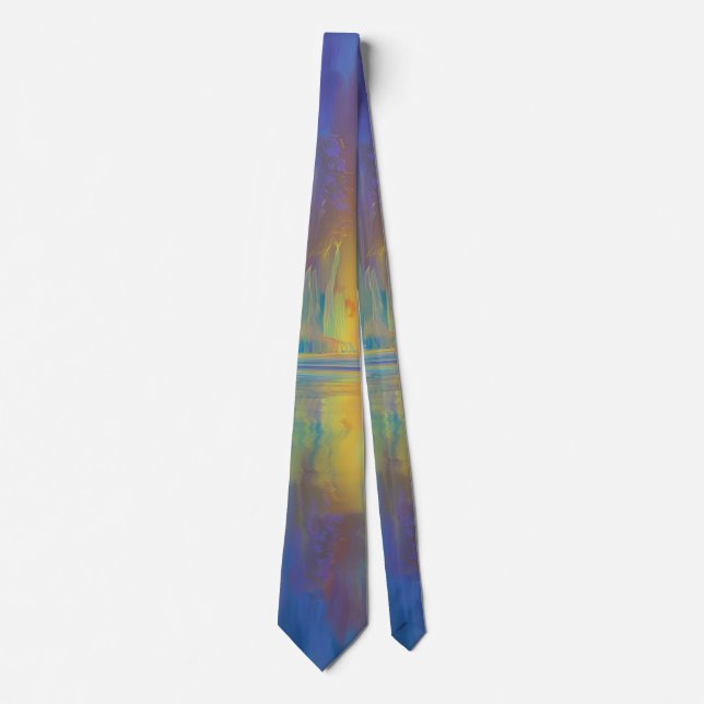 Whispering Woods in Pastel Colours Tie (Front)