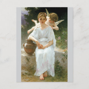 Whisperings of Love by Bouguereau Postcard