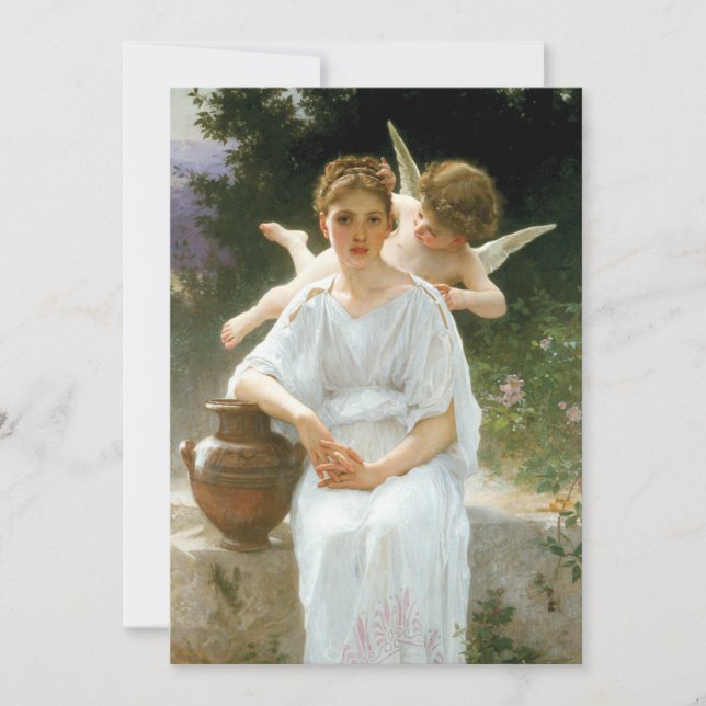 Whisperings of Love, First Reverie by Bouguereau (Front)