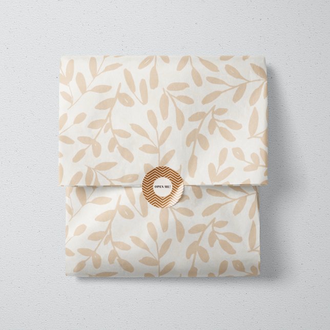 Whisperleaf-Subtle Botanical In Cream & Beige Tissue Paper (Creator Uploaded)