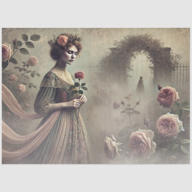 Whispers by the Rose Gate Tissue Paper (Front)