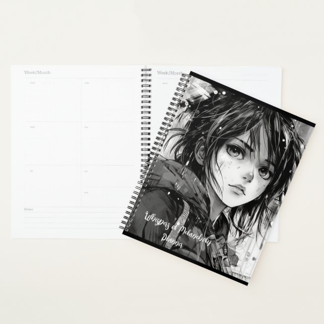 Whispers de Melancholy Planner (Devant avec enveloppe)