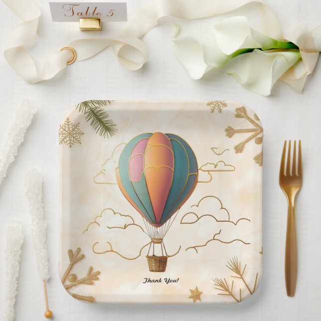 "Whispers in Air" Paper Plate (Wedding)