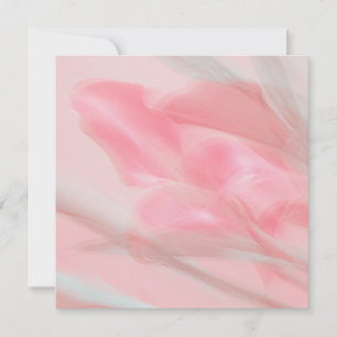 Whispers lll Pink Abstract Floral Greeting Card