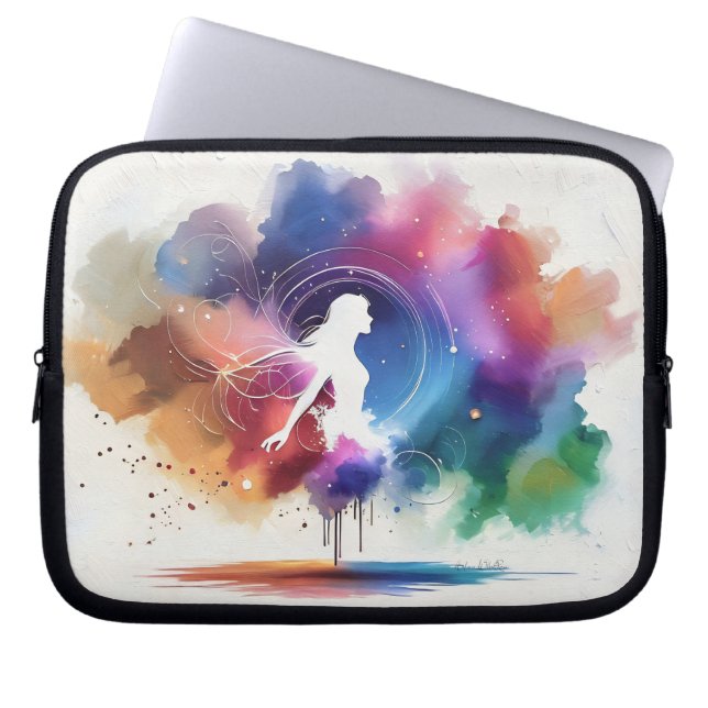 Whispers of a Rainbow Soul Laptop Sleeve (Front)