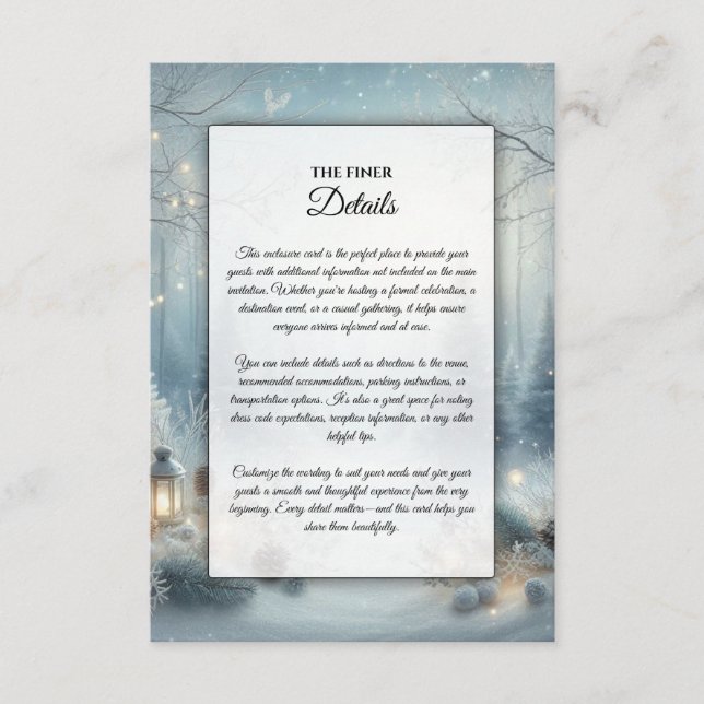 Whispers of a Winter Solstice Enclosure Card (Front)