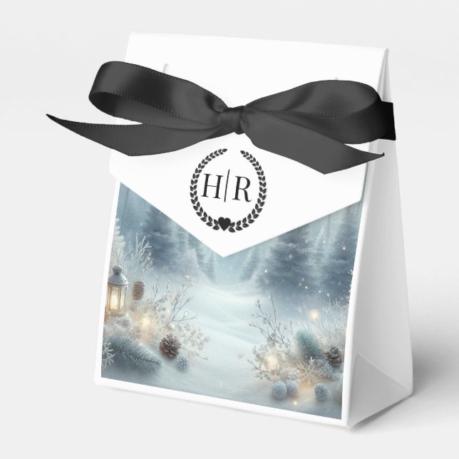 Whispers of a Winter Solstice Favor Box (Front Side)