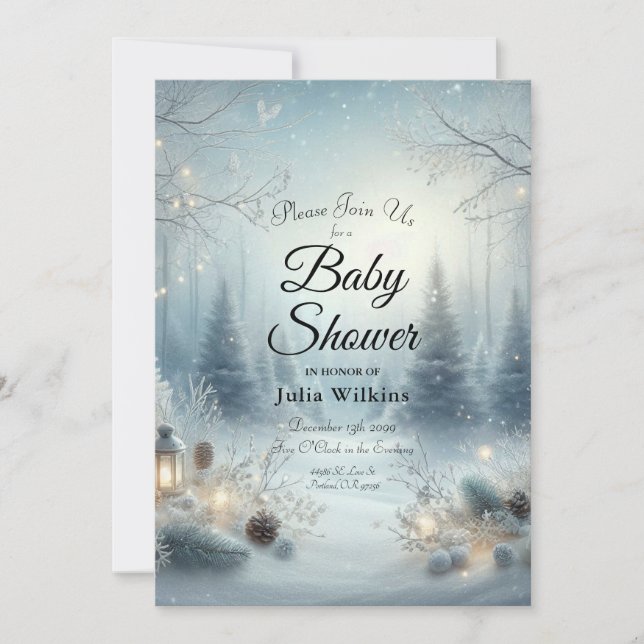 Whispers of a Winter Solstice Invitation (Front)