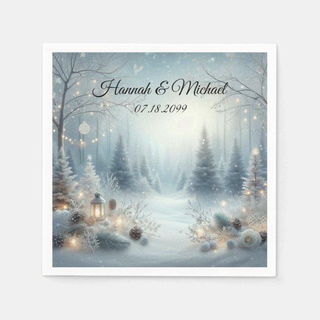 Whispers of a Winter Solstice Napkin (Front)