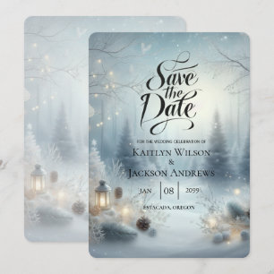 Whispers of a Winter Solstice Wedding Save The Date