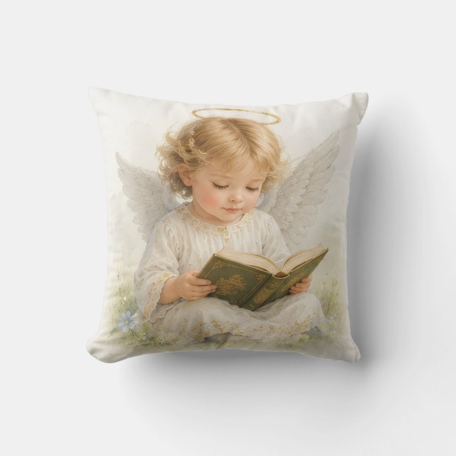 Whispers of Angels -Amara Sweatshirt Throw Pillow (Front)