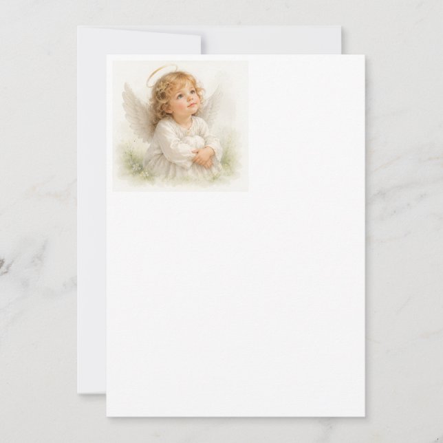 Whispers of Angels -Angelina Invitation (Front)