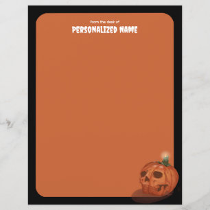 Whispers Of Autumn - Orange - Unlined Paper Sheet