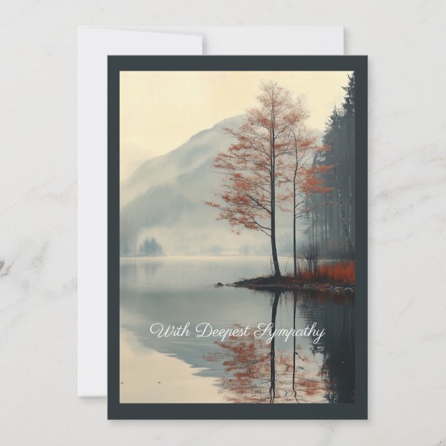 Whispers of Autumn Reflection Invitation (Front)