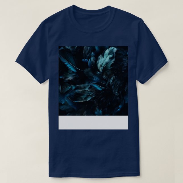 Whispers of Blue Feathers 14 T-Shirt (Design Front)