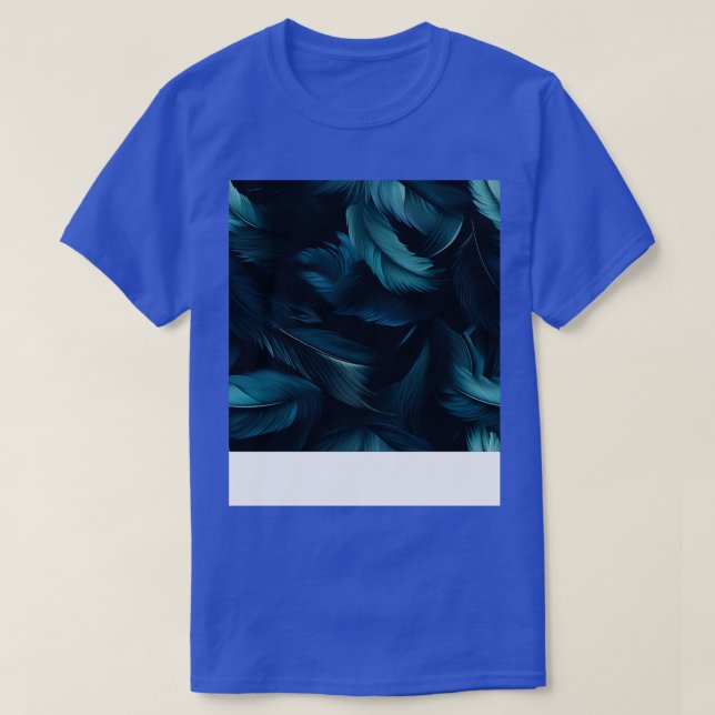 Whispers of Blue Feathers 18 T-Shirt (Design Front)