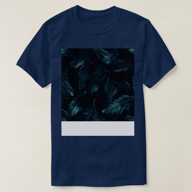 Whispers of Blue Feathers 3 T-Shirt (Design Front)