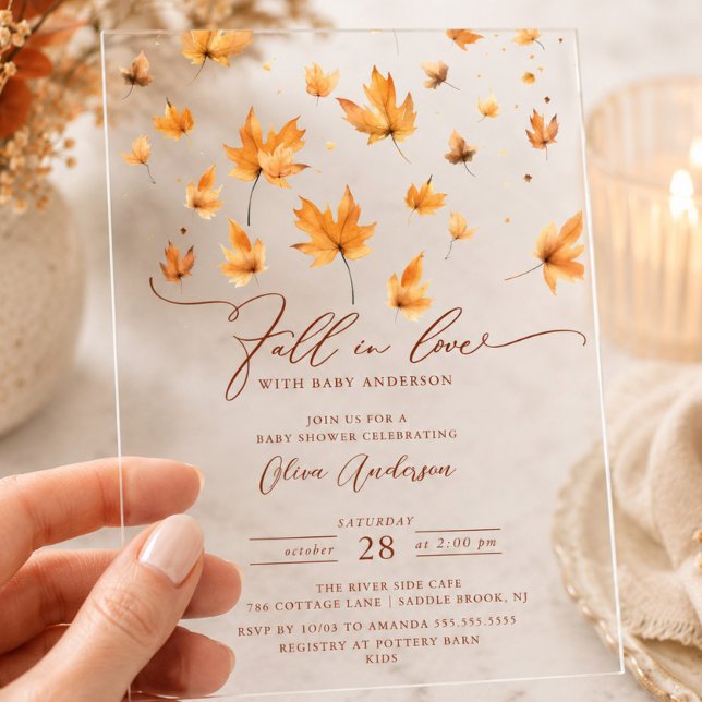 Whispers of Fall Baby Shower Invitation (Creator Uploaded)