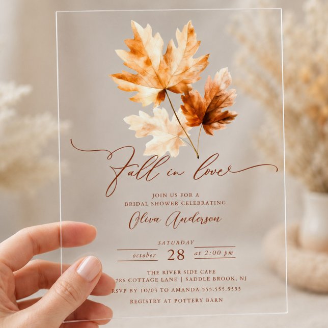 Whispers of Fall Bridal Shower Invitation (Creator Uploaded)