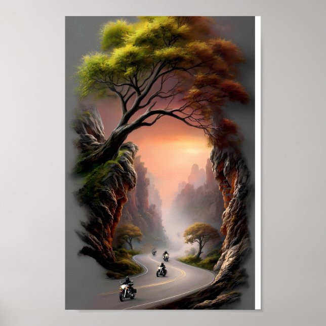 Whispers of Freedom on Mountain Roads Poster (Front)