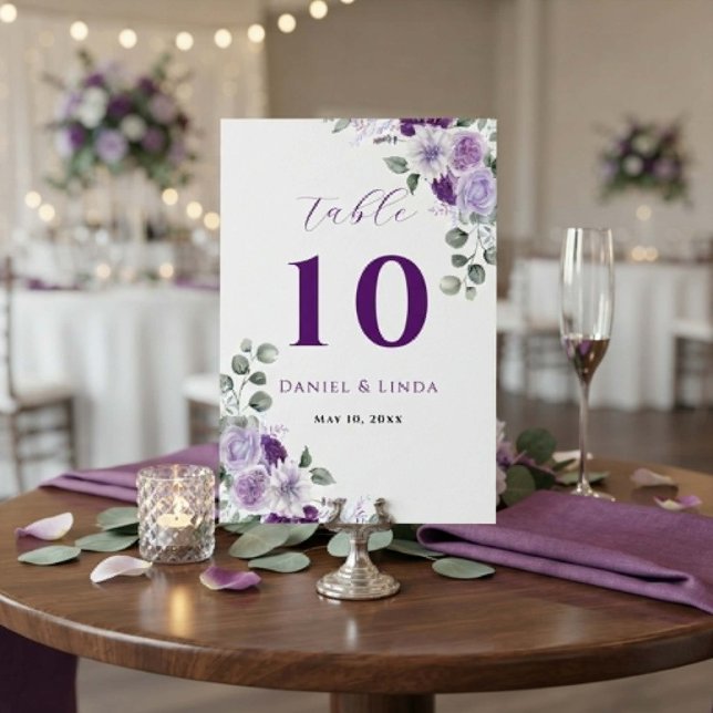 Whispers of Lavender: Elegance in Bloom Table Number (Whispers of Lavender Elegance in Bloom Table Number - 10)
