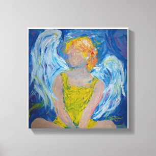 "Whispers of Love" Angel Canvas Print