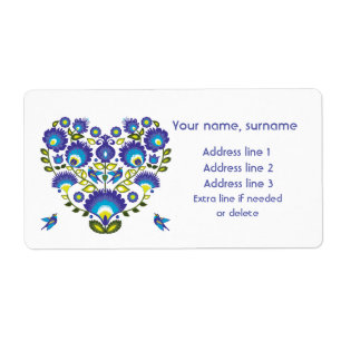Whispers of Łowicz address label