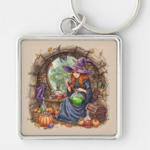 Whispers of Magic, Beautiful Witch and Her Potion Keychain