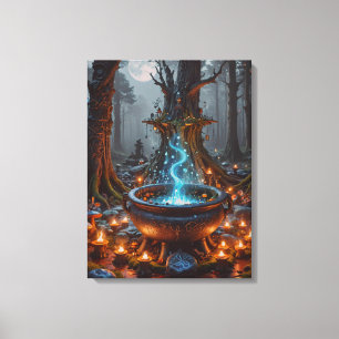 Whispers of Magic Beneath the Moon Canvas Print