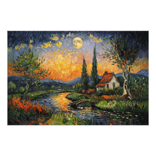 Whispers of Nature: A Tribute to Van Gogh’s Artist Photo Print